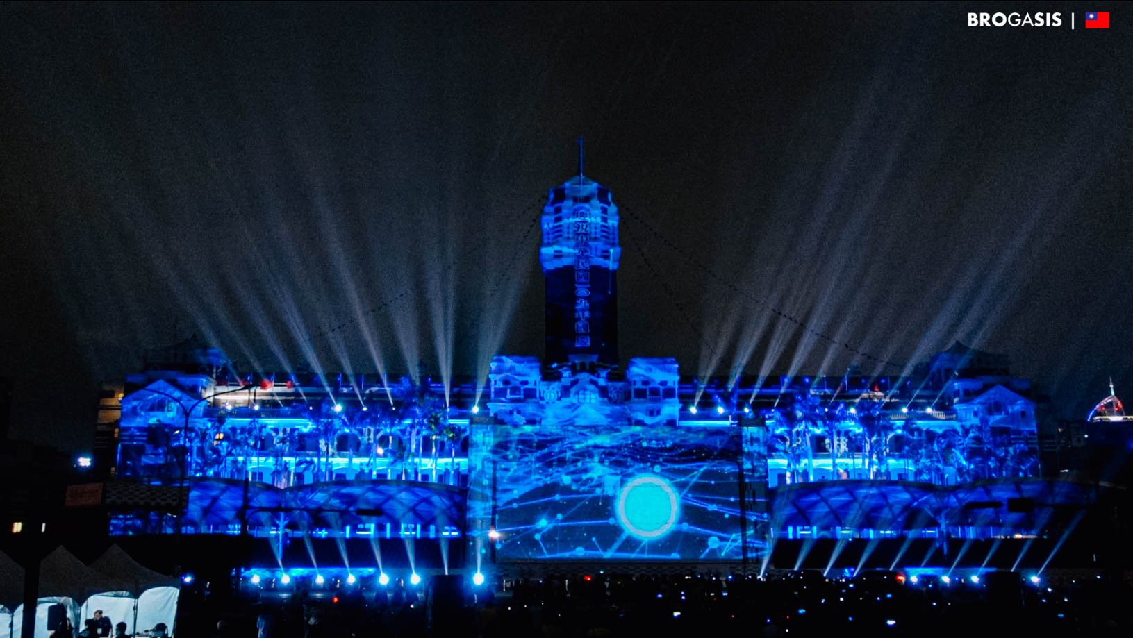 การแสดงไฟ วันชาติ ไต้หวัน Taiwan National Day Light Show 2020 BROGASIS